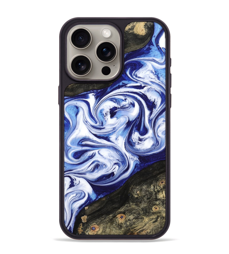 iPhone 15 Pro Max Wood Phone Case - Olaf (Blue, 799042)