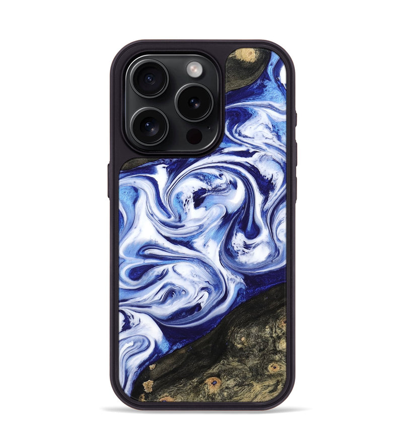 iPhone 15 Pro Wood Phone Case - Olaf (Blue, 799042)