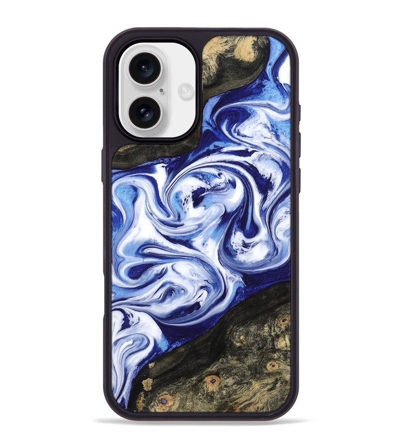 iPhone 16 Plus Wood Phone Case - Olaf (Blue, 799042)