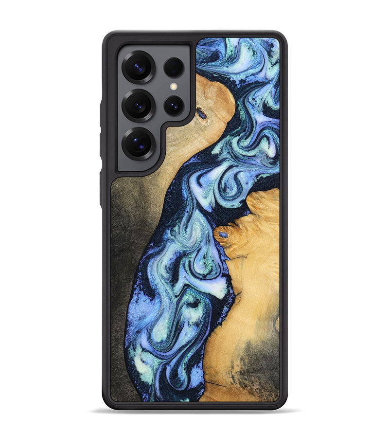 Galaxy S25 Ultra Wood Phone Case - Kiana (Blue, 799044)