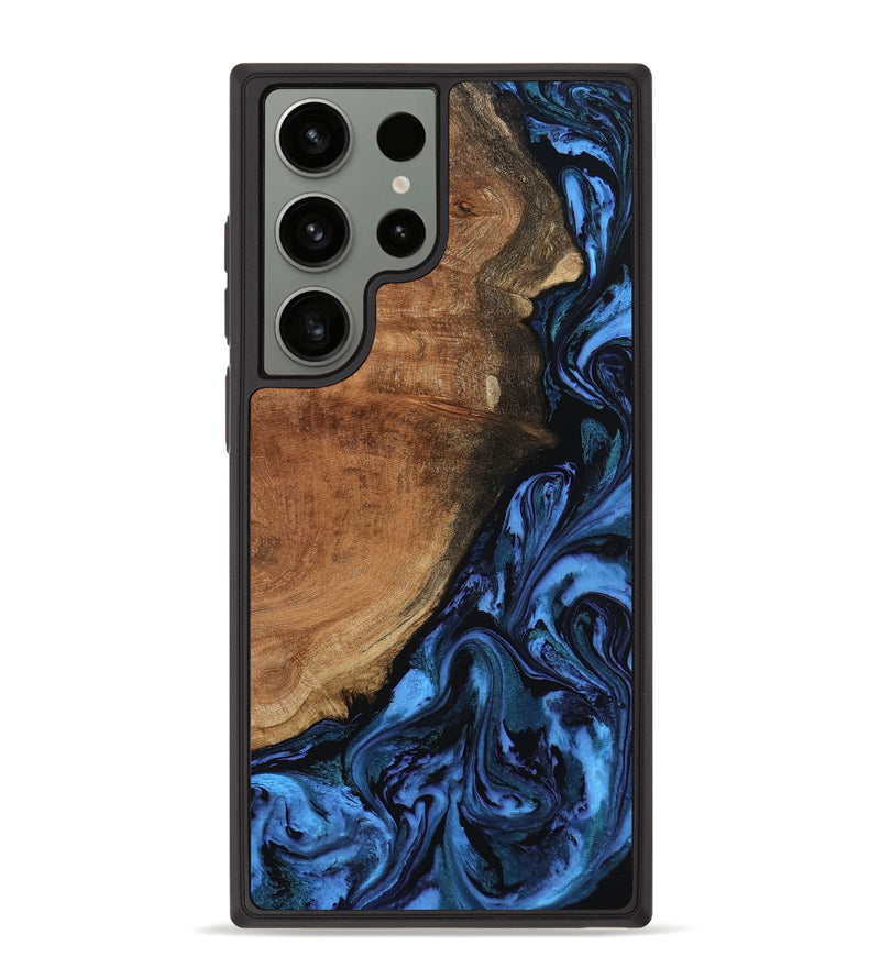 Galaxy S23 Ultra Wood Phone Case - Erna (Blue, 799046)