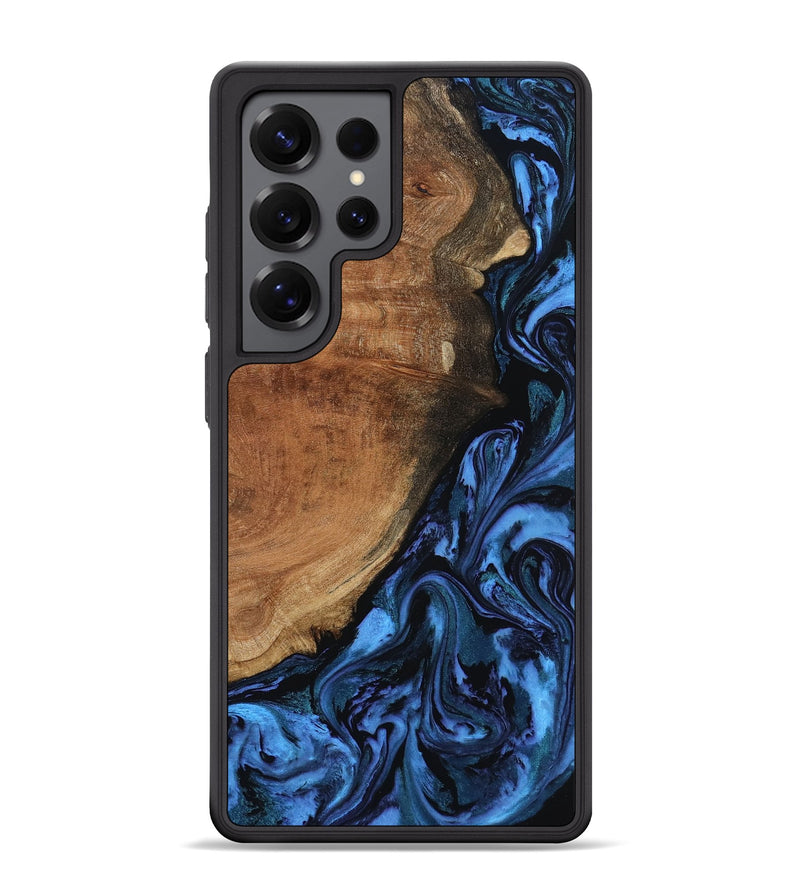 Galaxy S25 Ultra Wood Phone Case - Erna (Blue, 799046)
