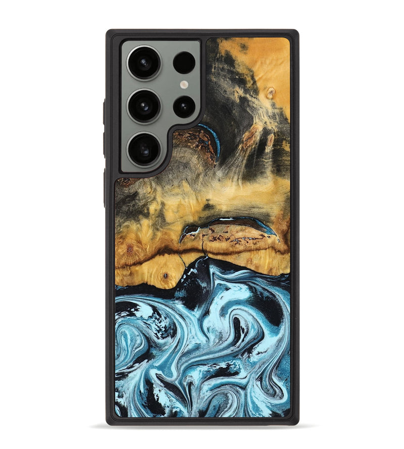 Galaxy S23 Ultra Wood Phone Case - Jesse (Blue, 799047)