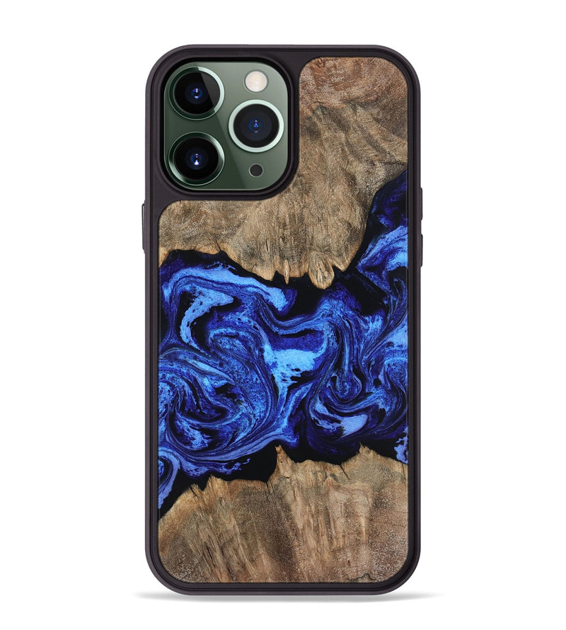iPhone 13 Pro Max Wood Phone Case - Kamari (Blue, 799048)