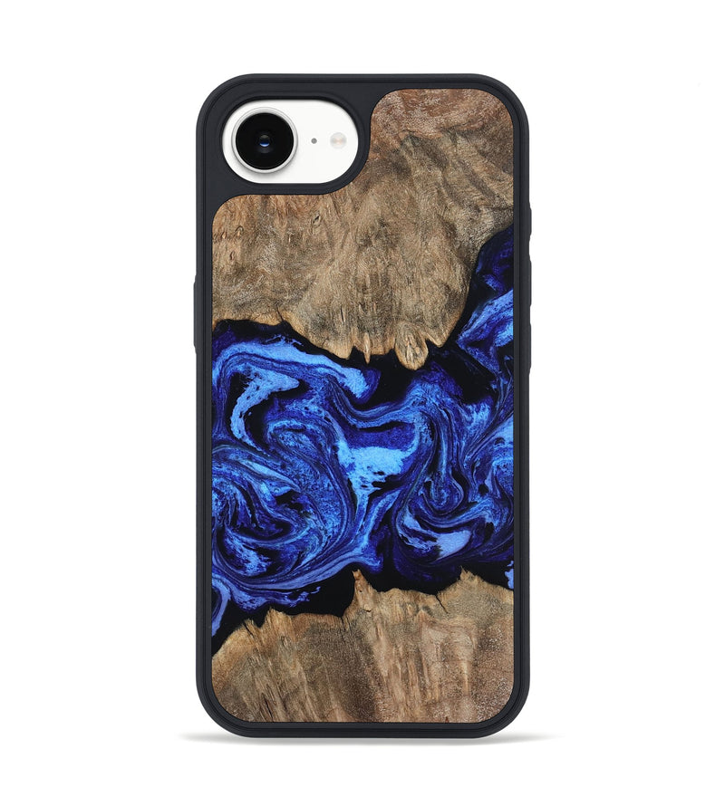 iPhone 16e Wood Phone Case - Kamari (Blue, 799048)