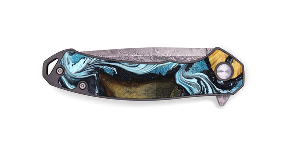 EDC Wood Pocket Knife - Tatyana (Blue, 799050)