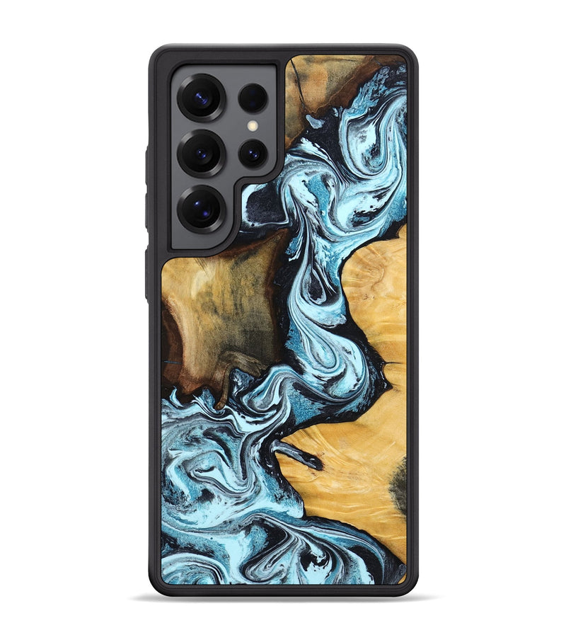 Galaxy S25 Ultra Wood Phone Case - Tatyana (Blue, 799050)