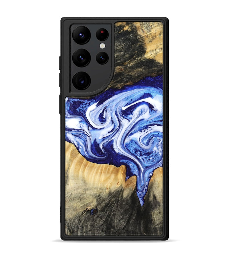 Galaxy S22 Ultra Wood Phone Case - Ola (Blue, 799051)