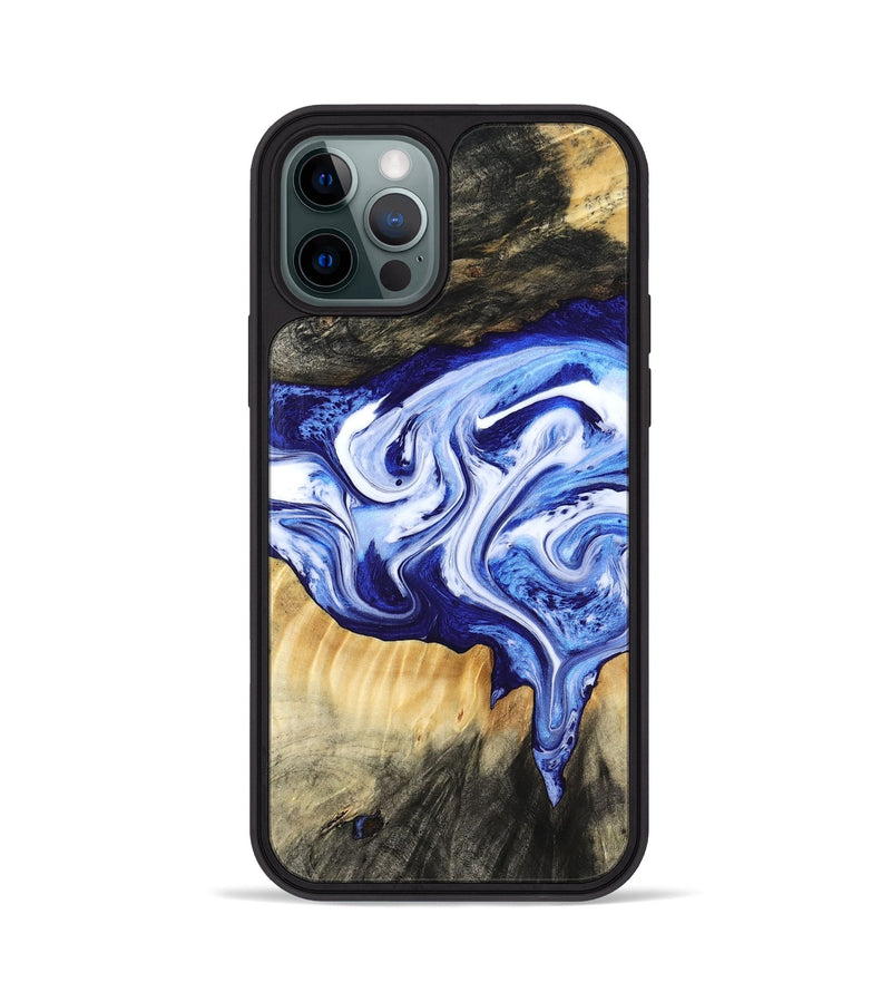 iPhone 12 Pro Wood Phone Case - Ola (Blue, 799051)