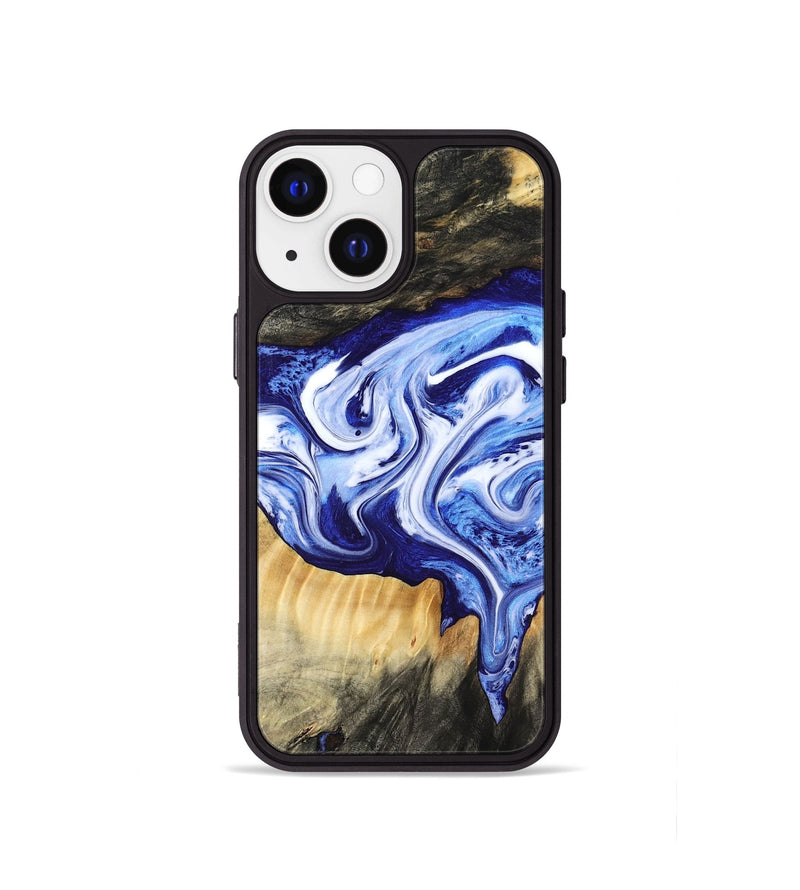 iPhone 13 mini Wood Phone Case - Ola (Blue, 799051)