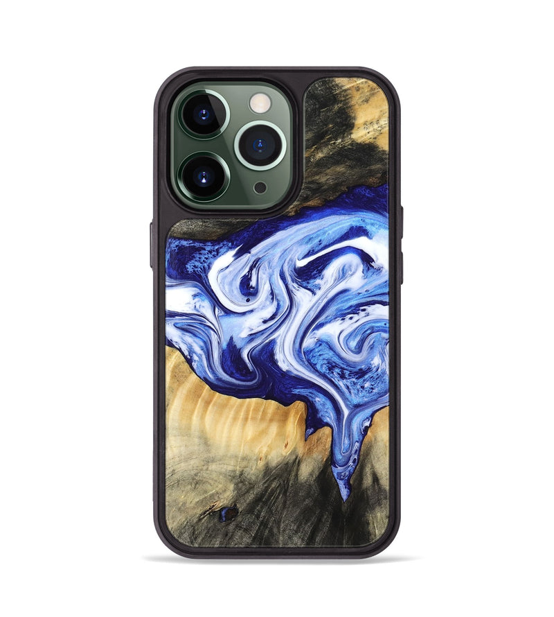 iPhone 13 Pro Wood Phone Case - Ola (Blue, 799051)