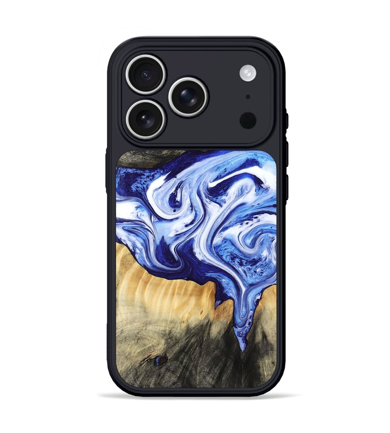 iPhone 17 Pro Wood Phone Case - Ola (Blue, 799051)