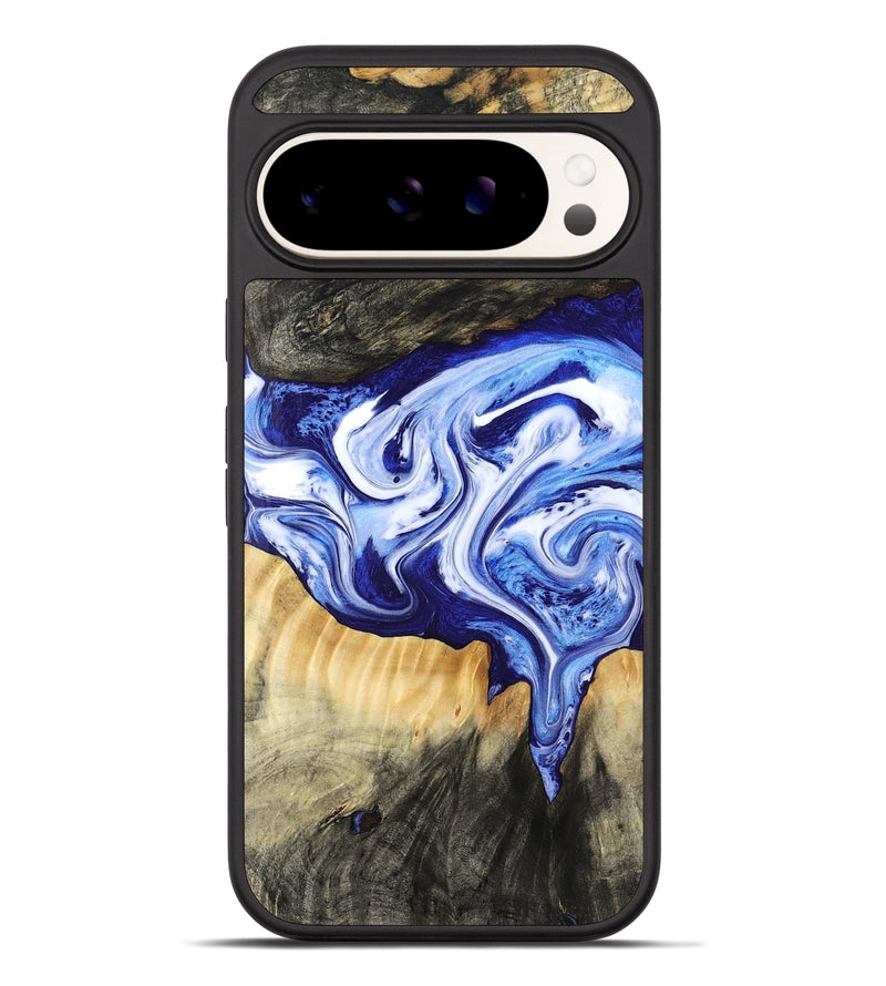 Pixel 10 Pro XL Wood Phone Case - Ola (Blue, 799051)