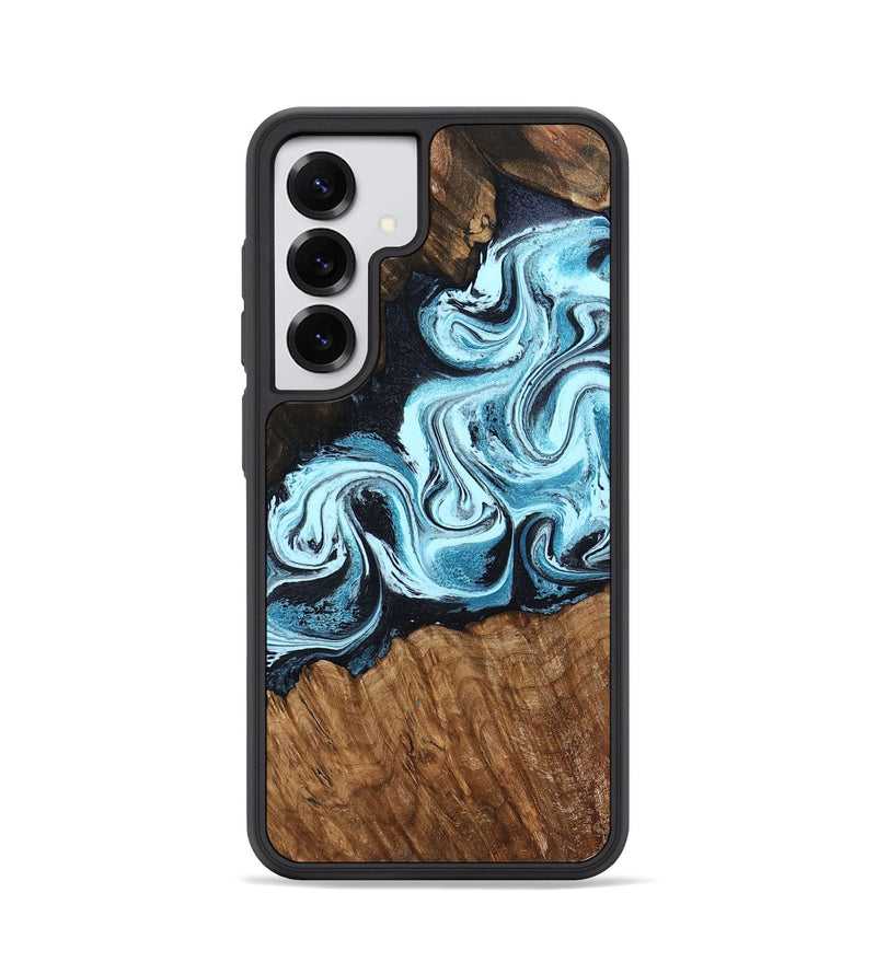 Galaxy S25 Wood Phone Case - Leilany (Blue, 799056)