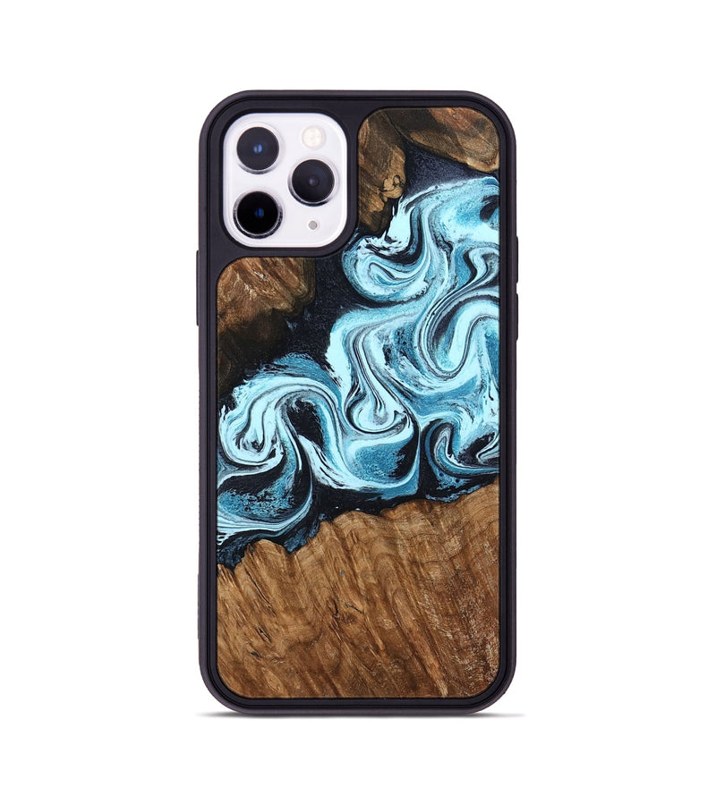 iPhone 11 Pro Wood Phone Case - Leilany (Blue, 799056)