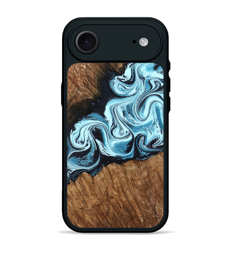 iPhone 17 Air Wood Phone Case - Leilany (Blue, 799056)