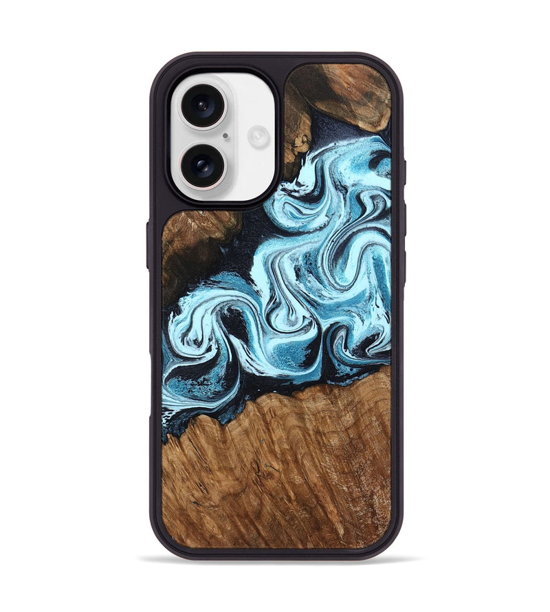 iPhone 17 Wood Phone Case - Leilany (Blue, 799056)