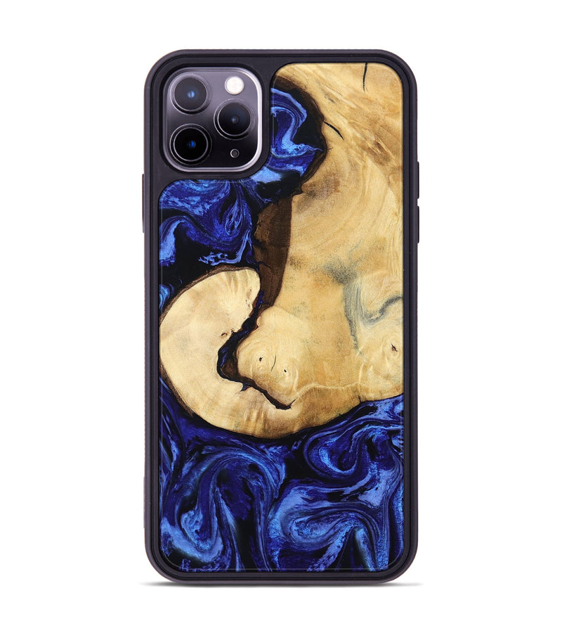 iPhone 11 Pro Max Wood Phone Case - Leilani (Blue, 799057)