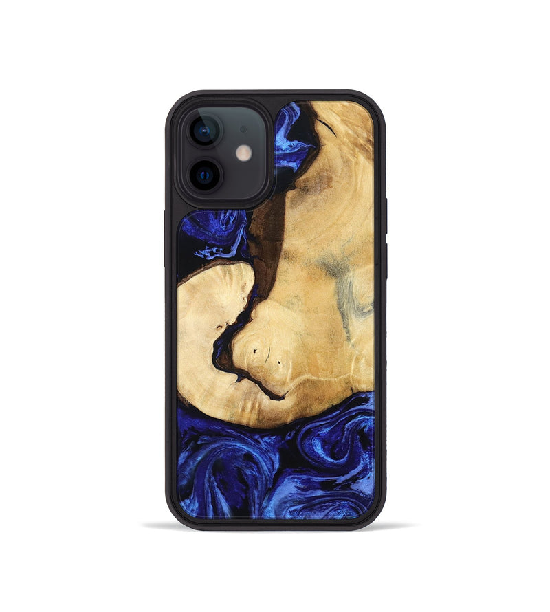 iPhone 12 mini Wood Phone Case - Leilani (Blue, 799057)