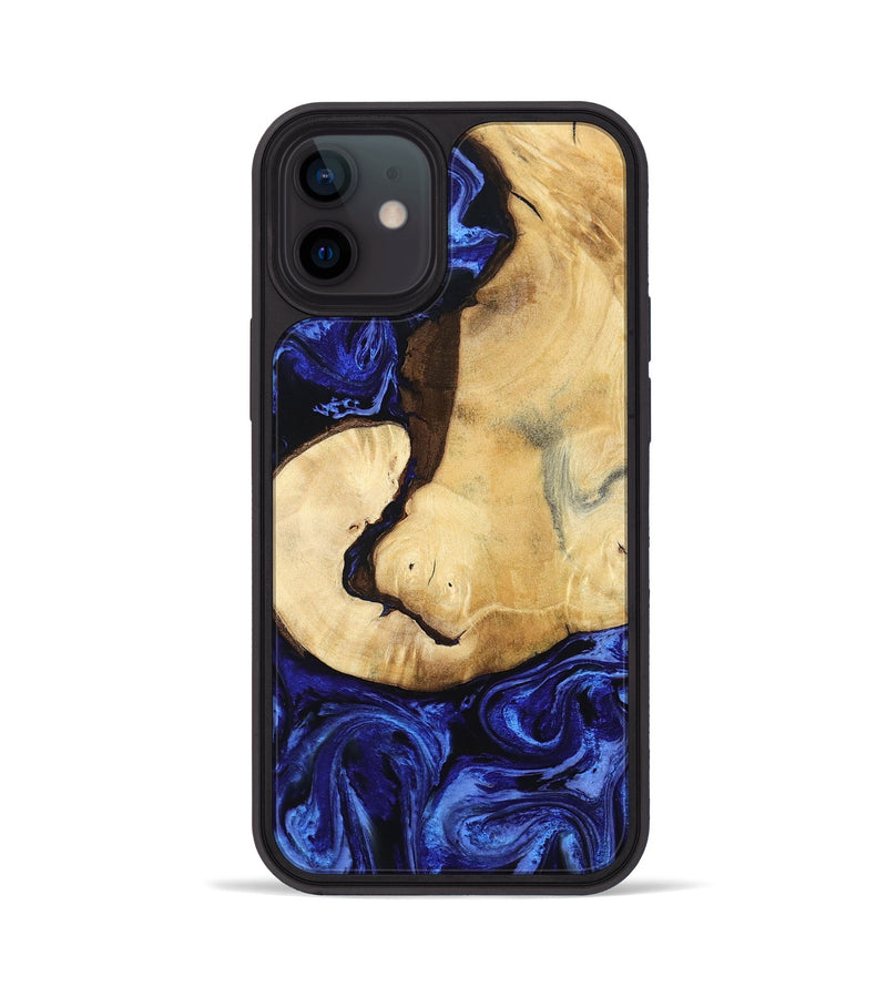 iPhone 12 Wood Phone Case - Leilani (Blue, 799057)