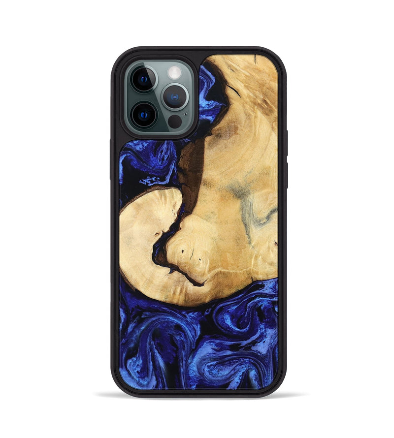 iPhone 12 Pro Wood Phone Case - Leilani (Blue, 799057)