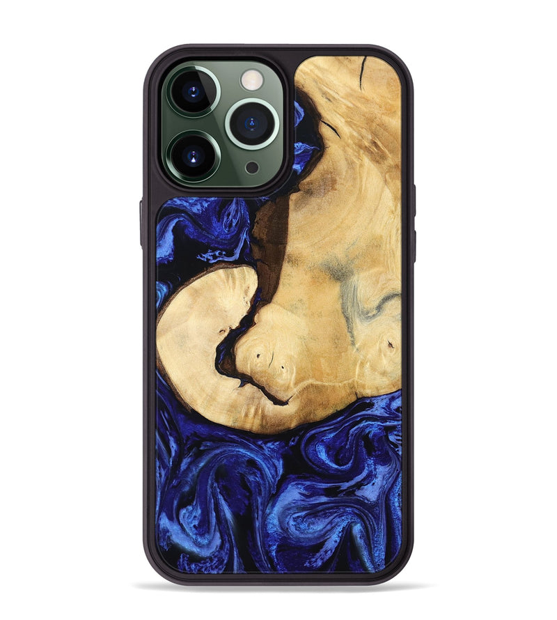 iPhone 13 Pro Max Wood Phone Case - Leilani (Blue, 799057)