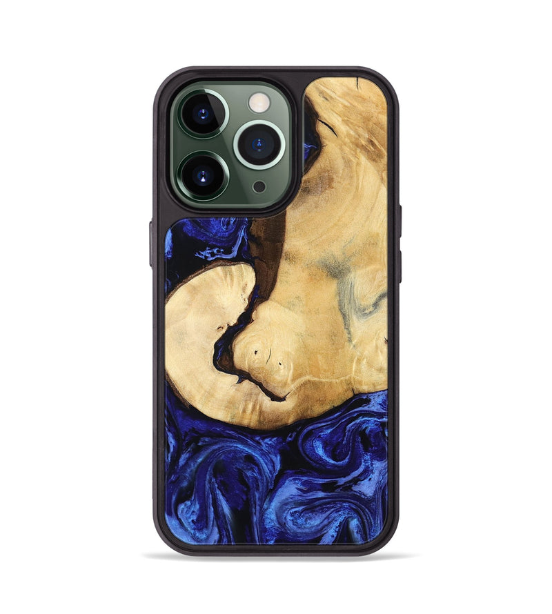 iPhone 13 Pro Wood Phone Case - Leilani (Blue, 799057)