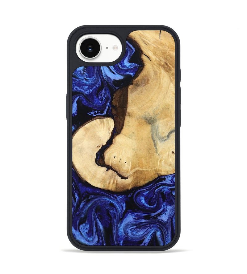 iPhone 16e Wood Phone Case - Leilani (Blue, 799057)