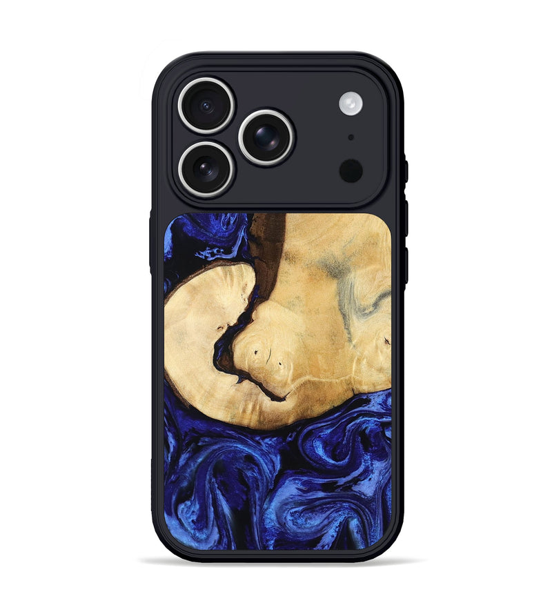 iPhone 17 Pro Wood Phone Case - Leilani (Blue, 799057)