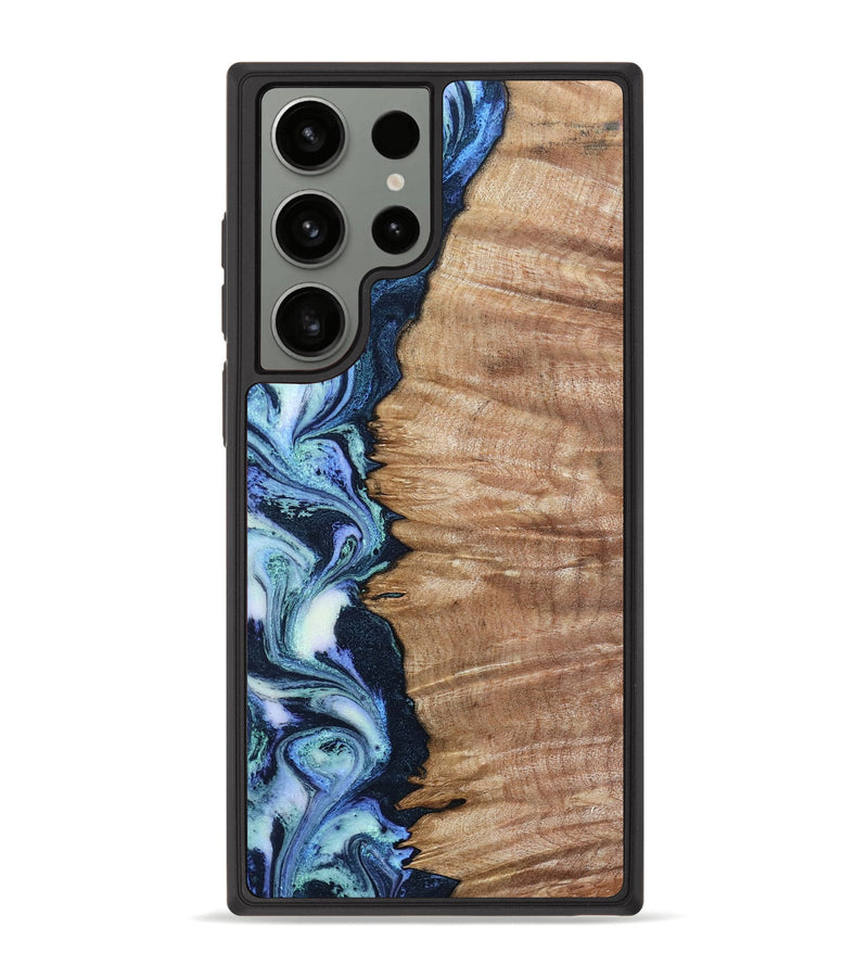Galaxy S23 Ultra Wood Phone Case - Jayne (Blue, 799058)
