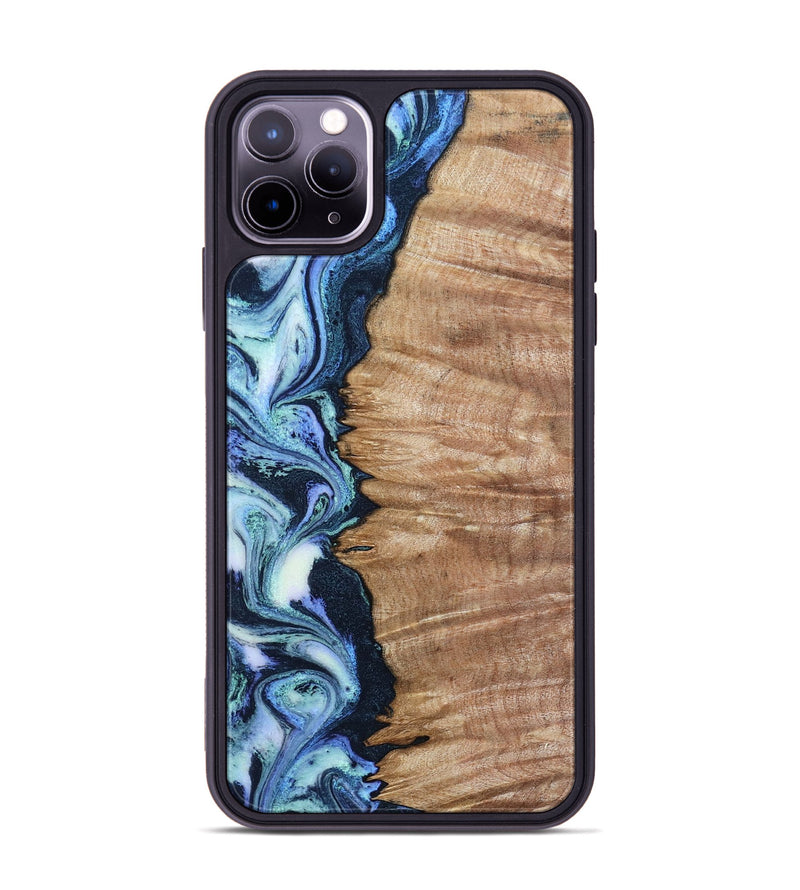 iPhone 11 Pro Max Wood Phone Case - Jayne (Blue, 799058)