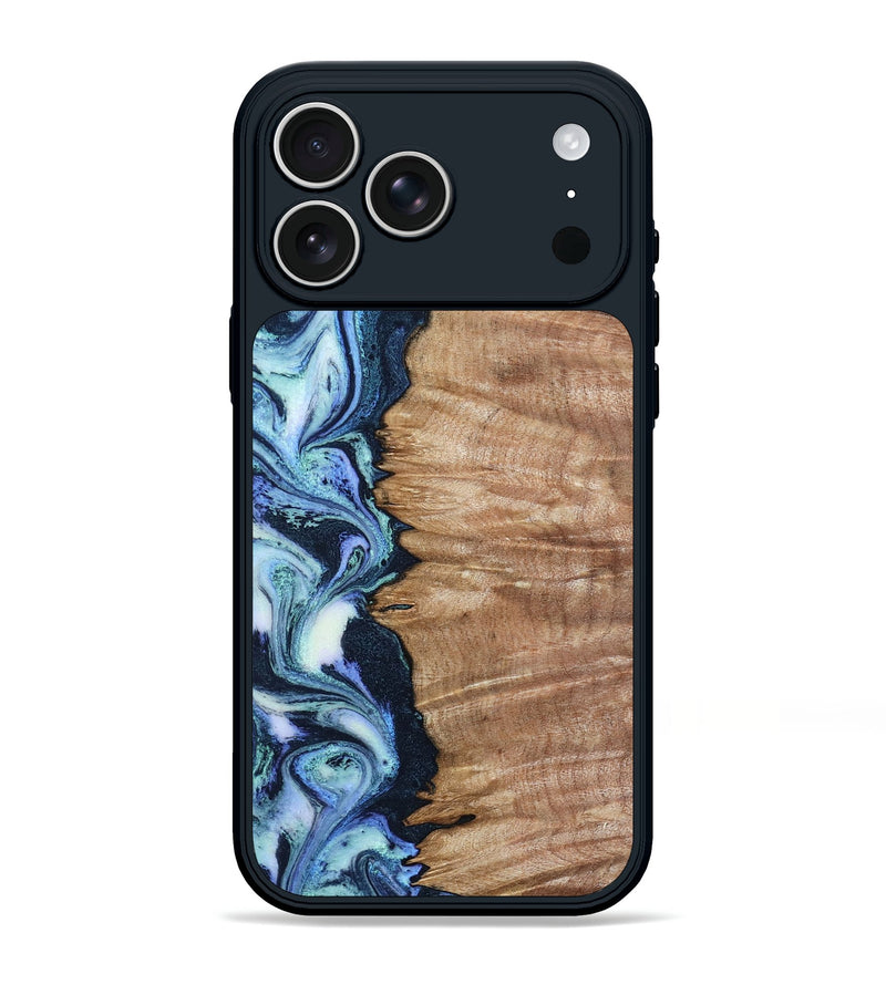 iPhone 17 Pro Max Wood Phone Case - Jayne (Blue, 799058)