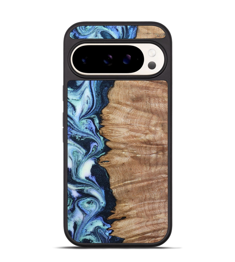 Pixel 9 Pro Wood Phone Case - Jayne (Blue, 799058)