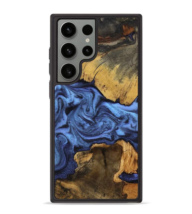 Galaxy S23 Ultra Wood Phone Case - Luciana (Blue, 799059)