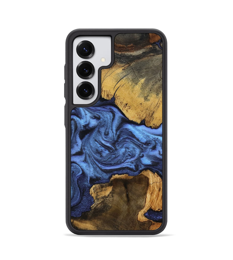 Galaxy S25 Wood Phone Case - Luciana (Blue, 799059)