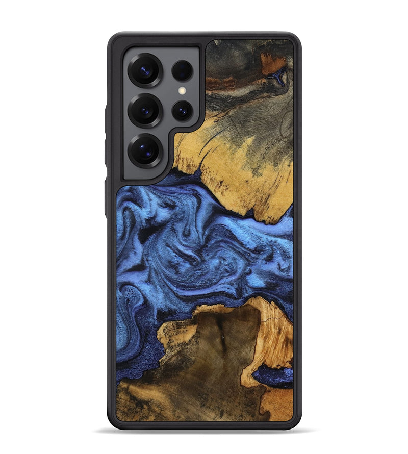 Galaxy S25 Ultra Wood Phone Case - Luciana (Blue, 799059)