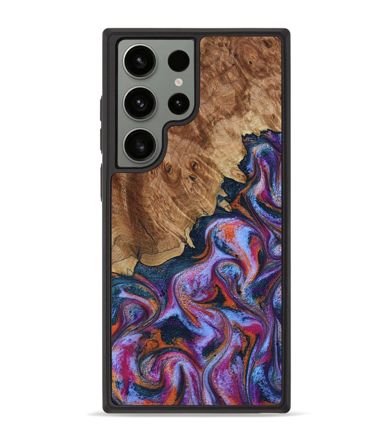 Galaxy S23 Ultra Wood Phone Case - Nya (Blue, 799060)