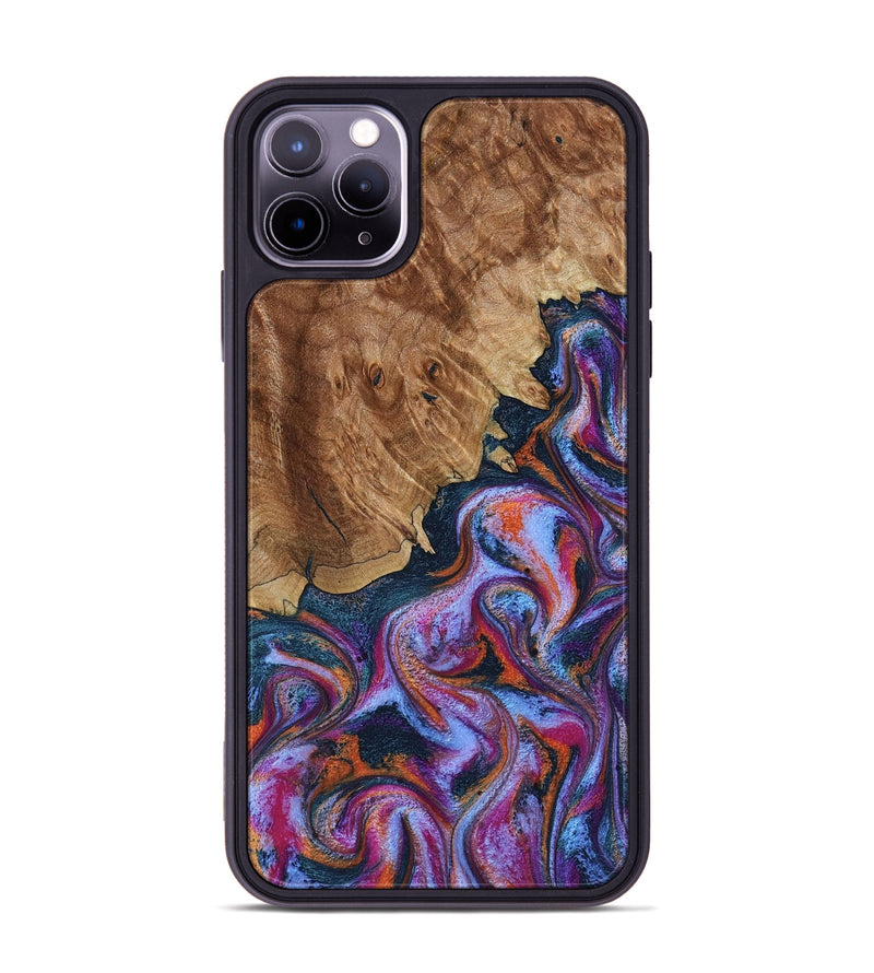iPhone 11 Pro Max Wood Phone Case - Nya (Blue, 799060)