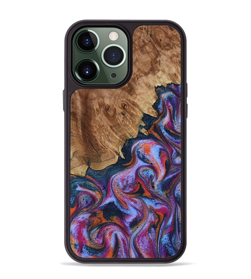 iPhone 13 Pro Max Wood Phone Case - Nya (Blue, 799060)