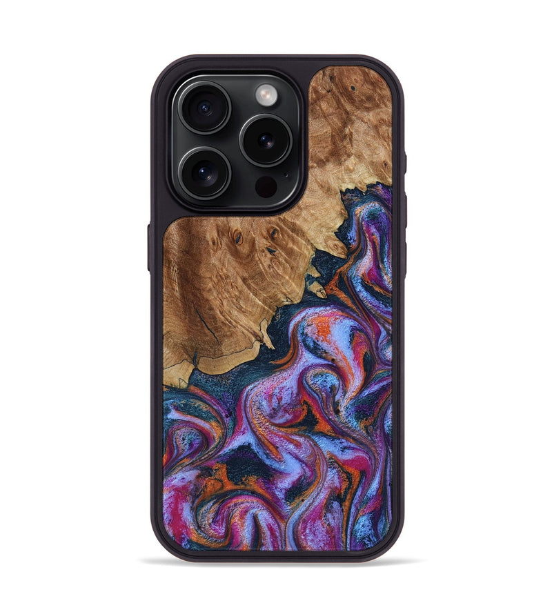 iPhone 15 Pro Wood Phone Case - Nya (Blue, 799060)