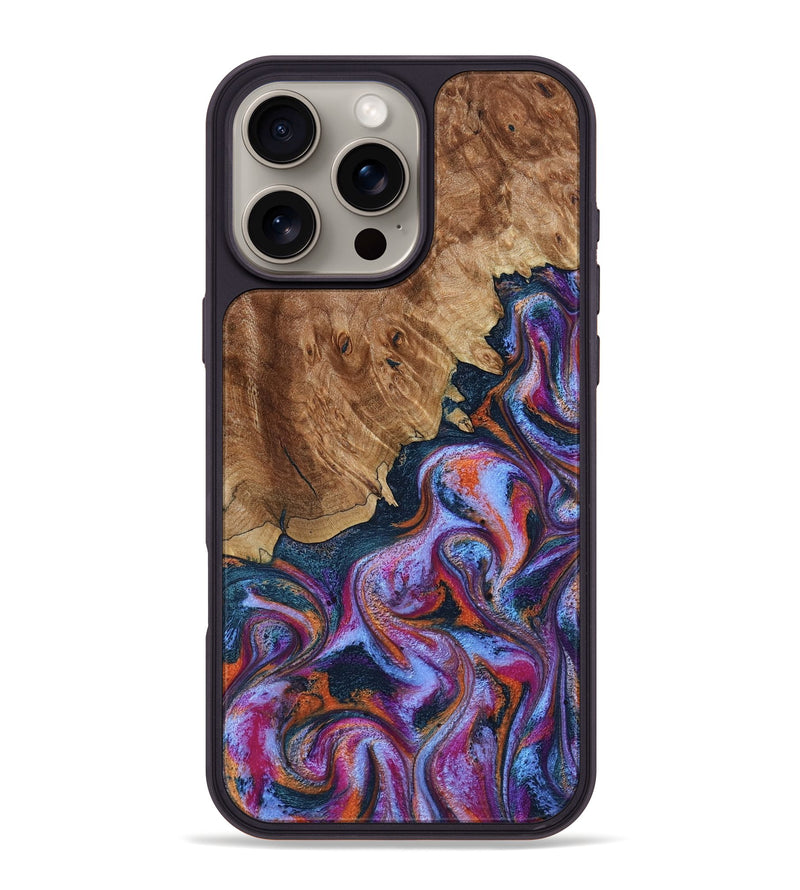 iPhone 16 Pro Max Wood Phone Case - Nya (Blue, 799060)