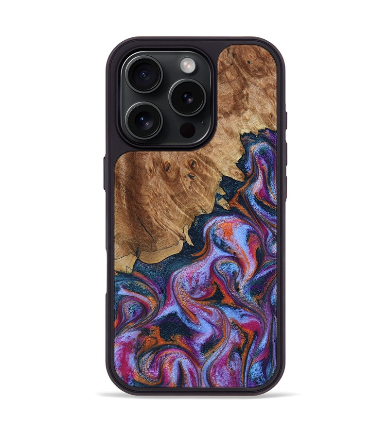 iPhone 16 Pro Wood Phone Case - Nya (Blue, 799060)