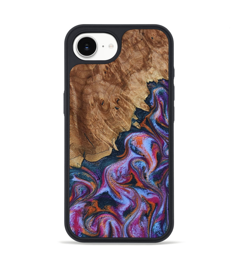 iPhone 16e Wood Phone Case - Nya (Blue, 799060)