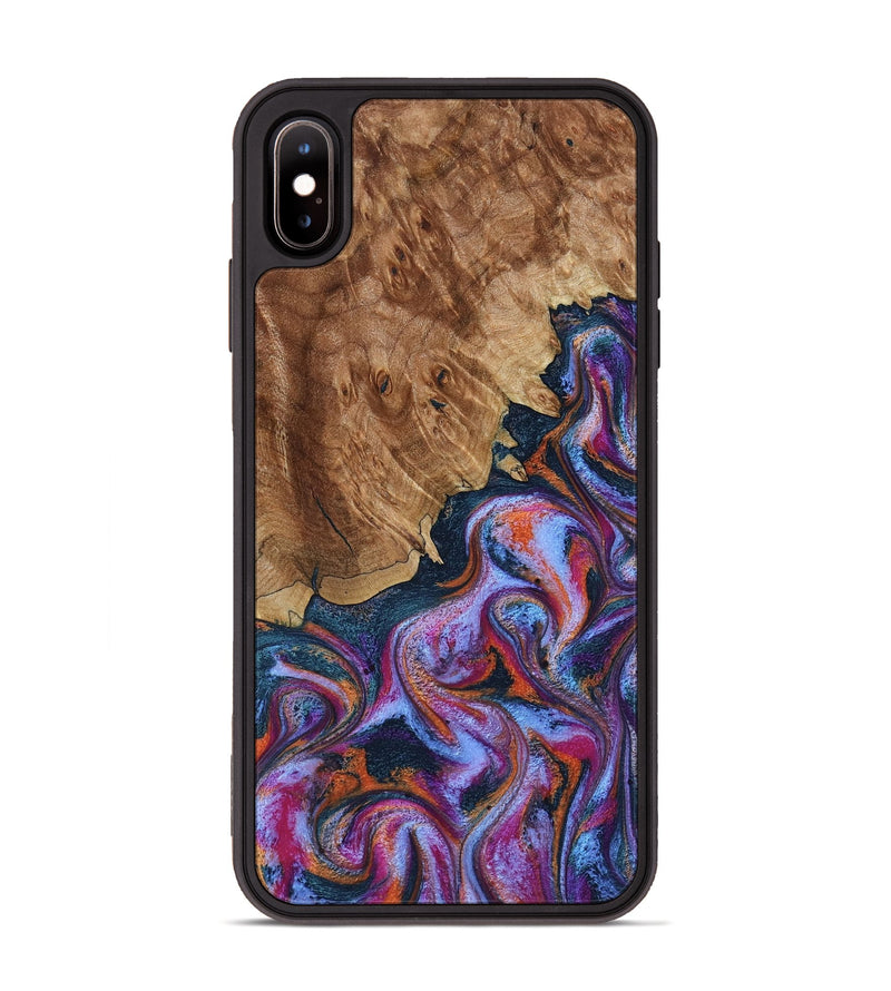 iPhone Xs Max Wood Phone Case - Nya (Blue, 799060)