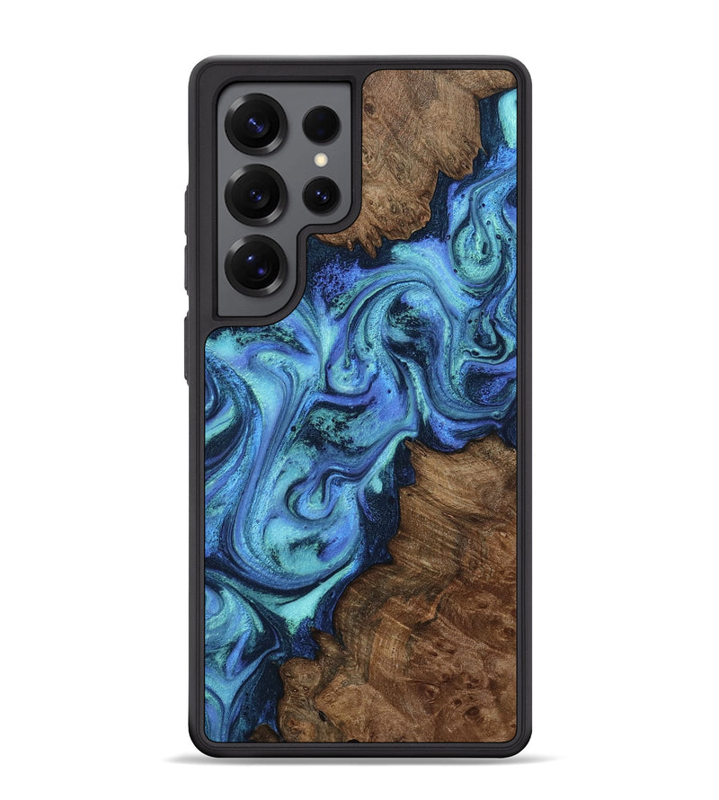 Galaxy S25 Ultra Wood Phone Case - Gideon (Blue, 799061)