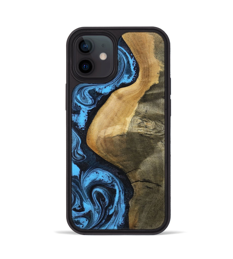 iPhone 12 Wood Phone Case - Kora (Blue, 799062)