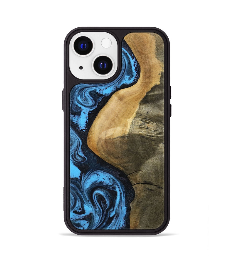 iPhone 13 Wood Phone Case - Kora (Blue, 799062)
