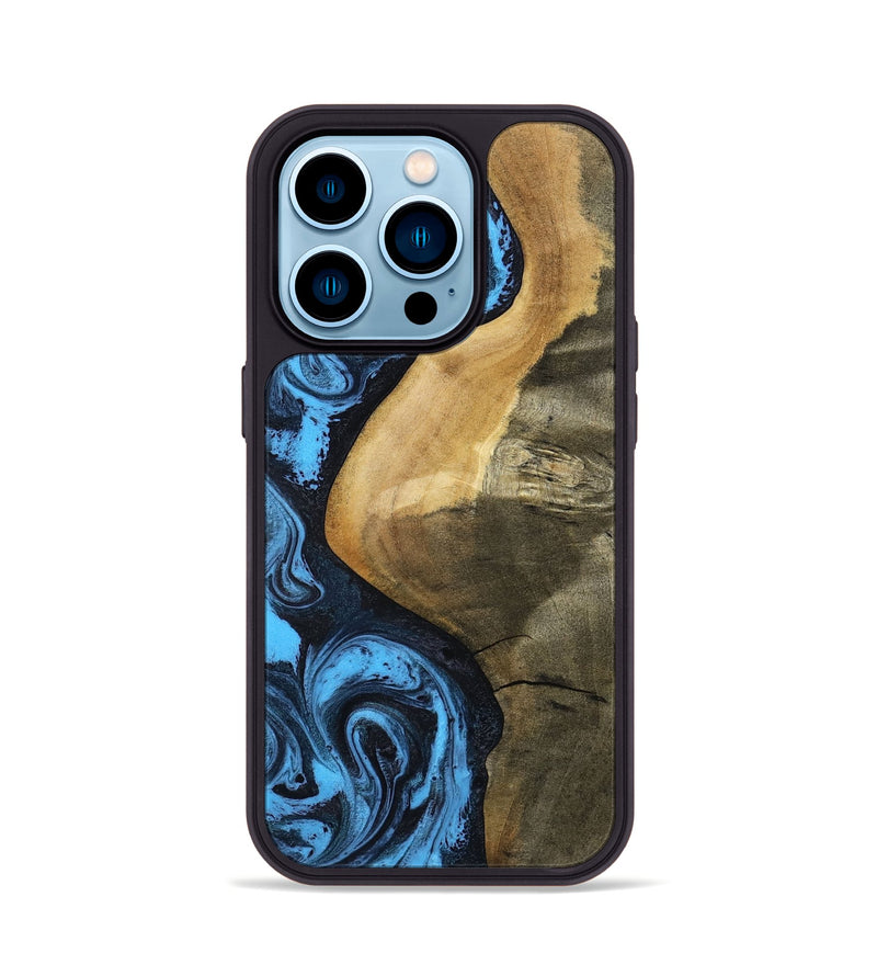 iPhone 14 Pro Wood Phone Case - Kora (Blue, 799062)