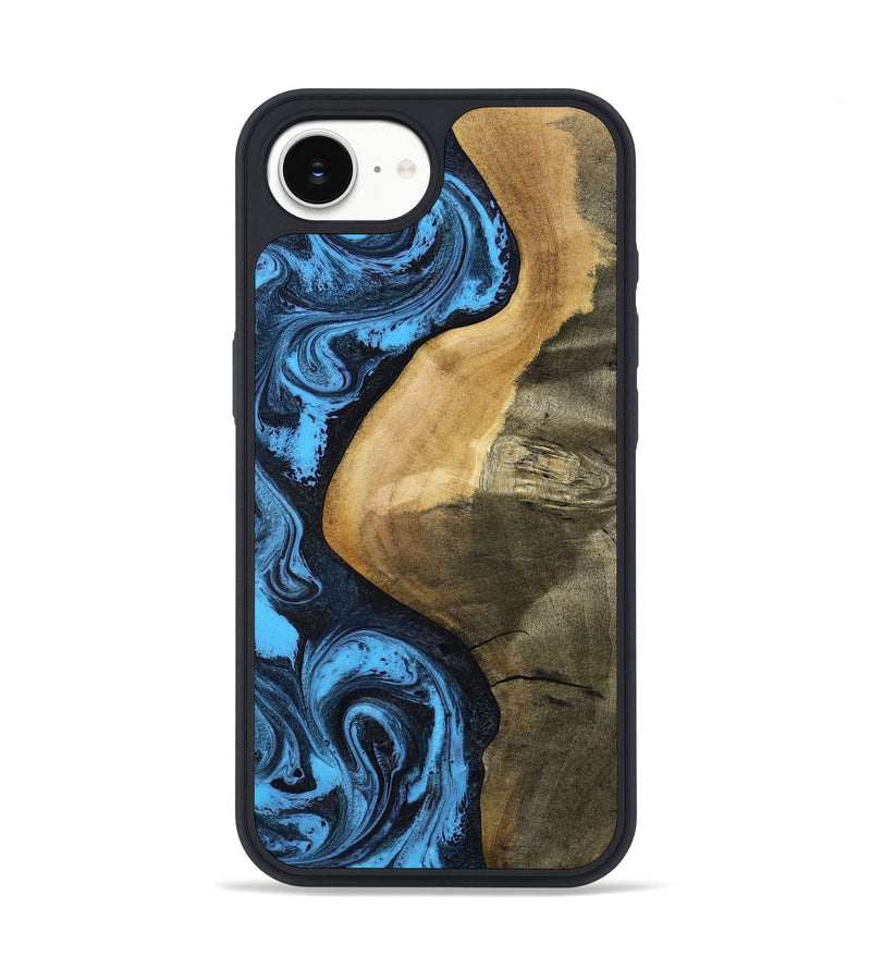 iPhone 16e Wood Phone Case - Kora (Blue, 799062)