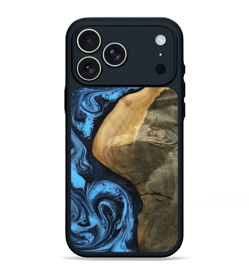 iPhone 17 Pro Max Wood Phone Case - Kora (Blue, 799062)